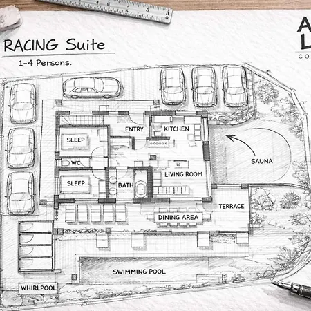 Racing - Terrace & Sauna Access *